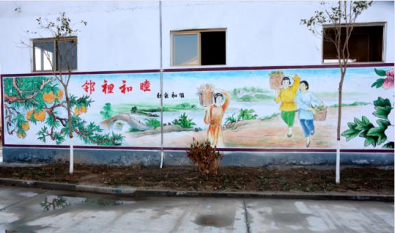 沁阳乡镇文化墙 乡风文明焕发新活力
